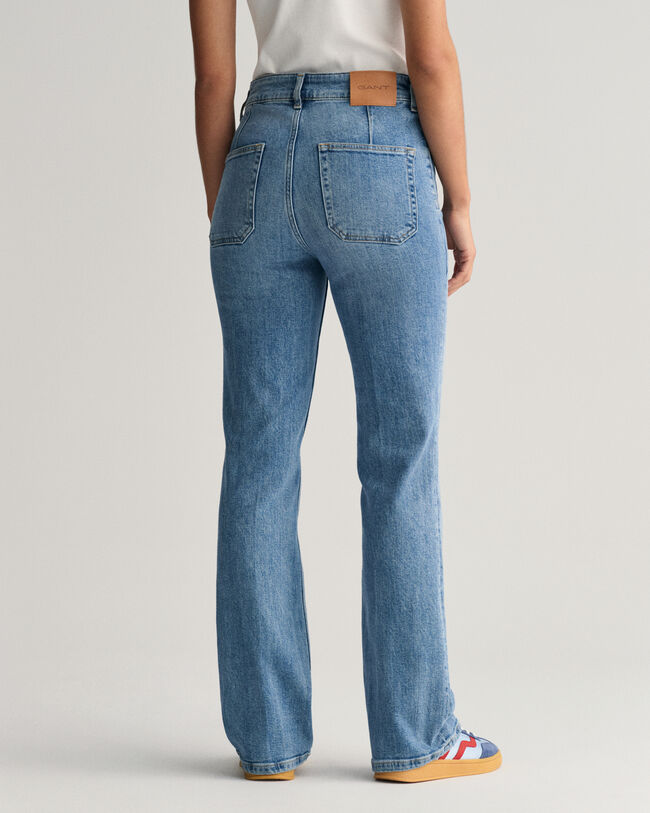 Slim Fit Flared Jeans