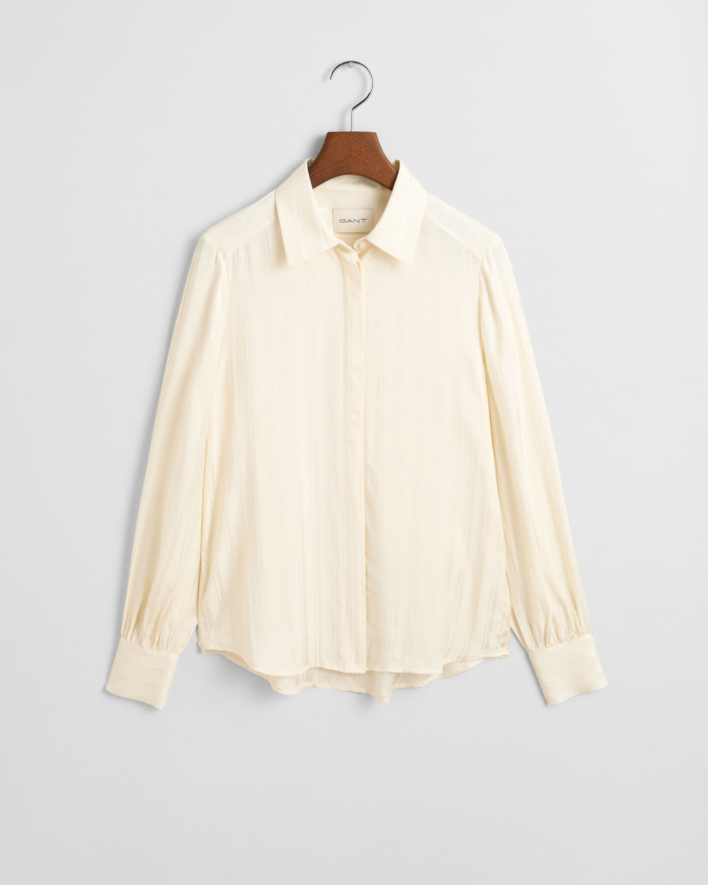 Regular Fit Striped Satin Shirt