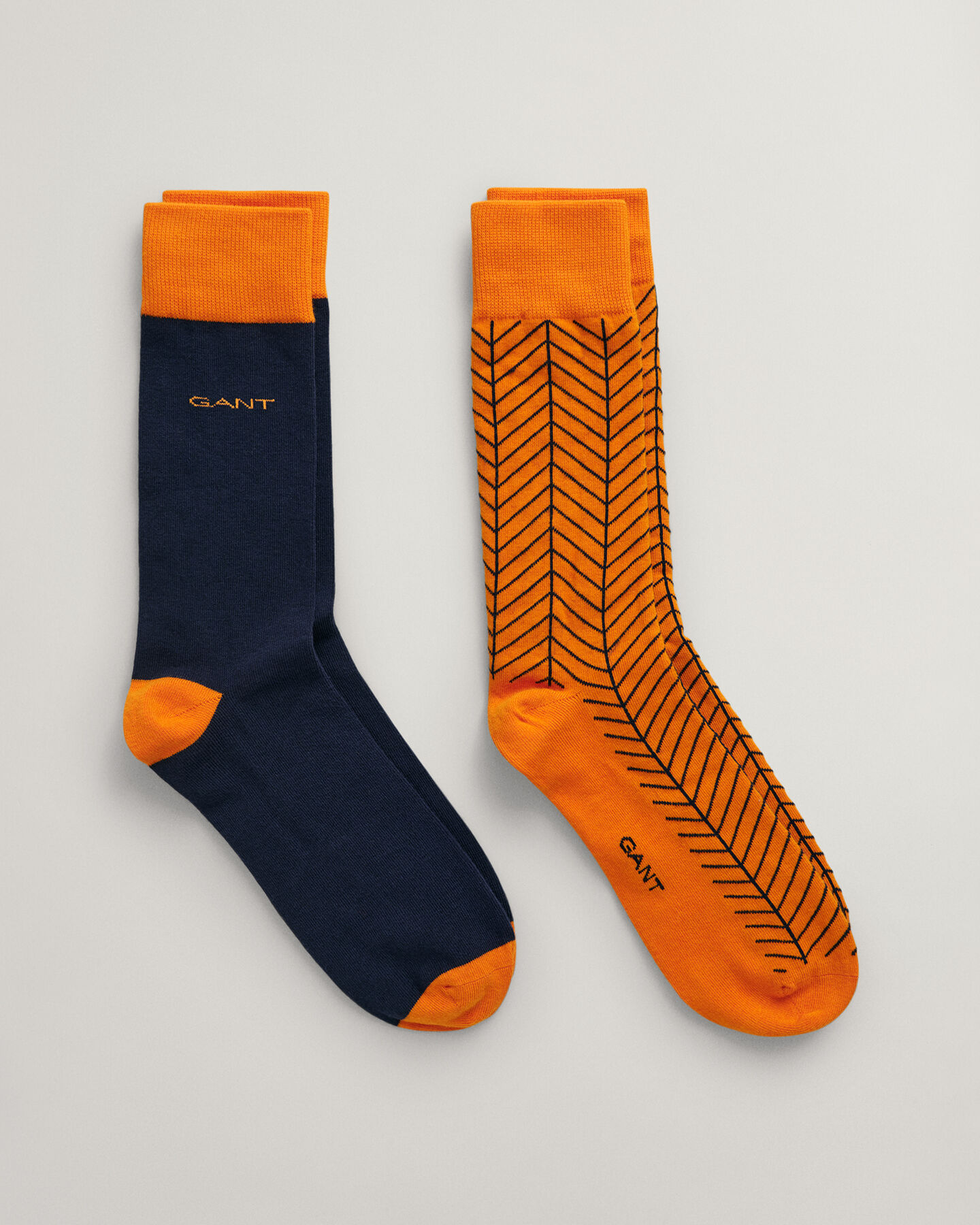 2-Pack Herringbone Patterned Socks