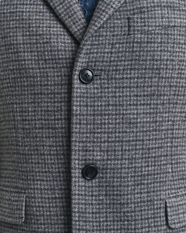 Two-Tone Wool Coat