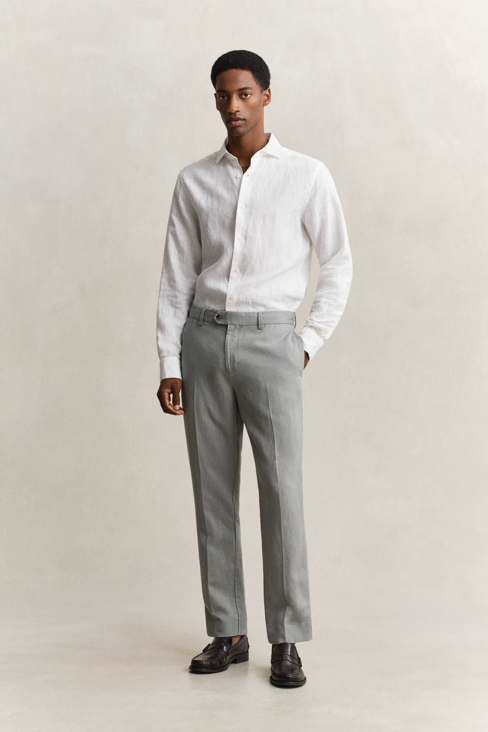 Lyocell Linen Suit Pants