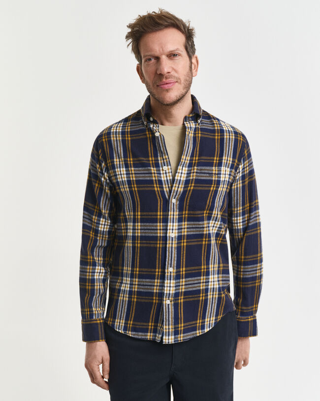 Regular Fit Windblown Flannel Check Shirt