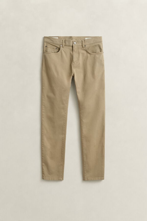 Slim Fit Desert Jeans — DARK KHAKI