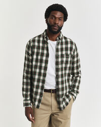 Regular Fit Checked Windblown Flannel Shirt