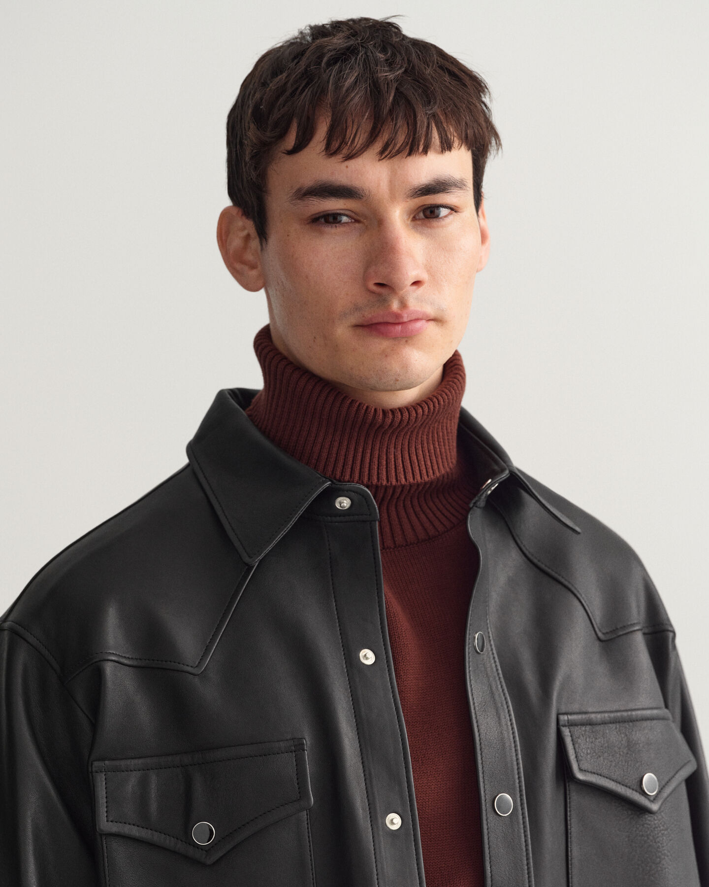 Relaxed Fit Rodeo Leather Shirt