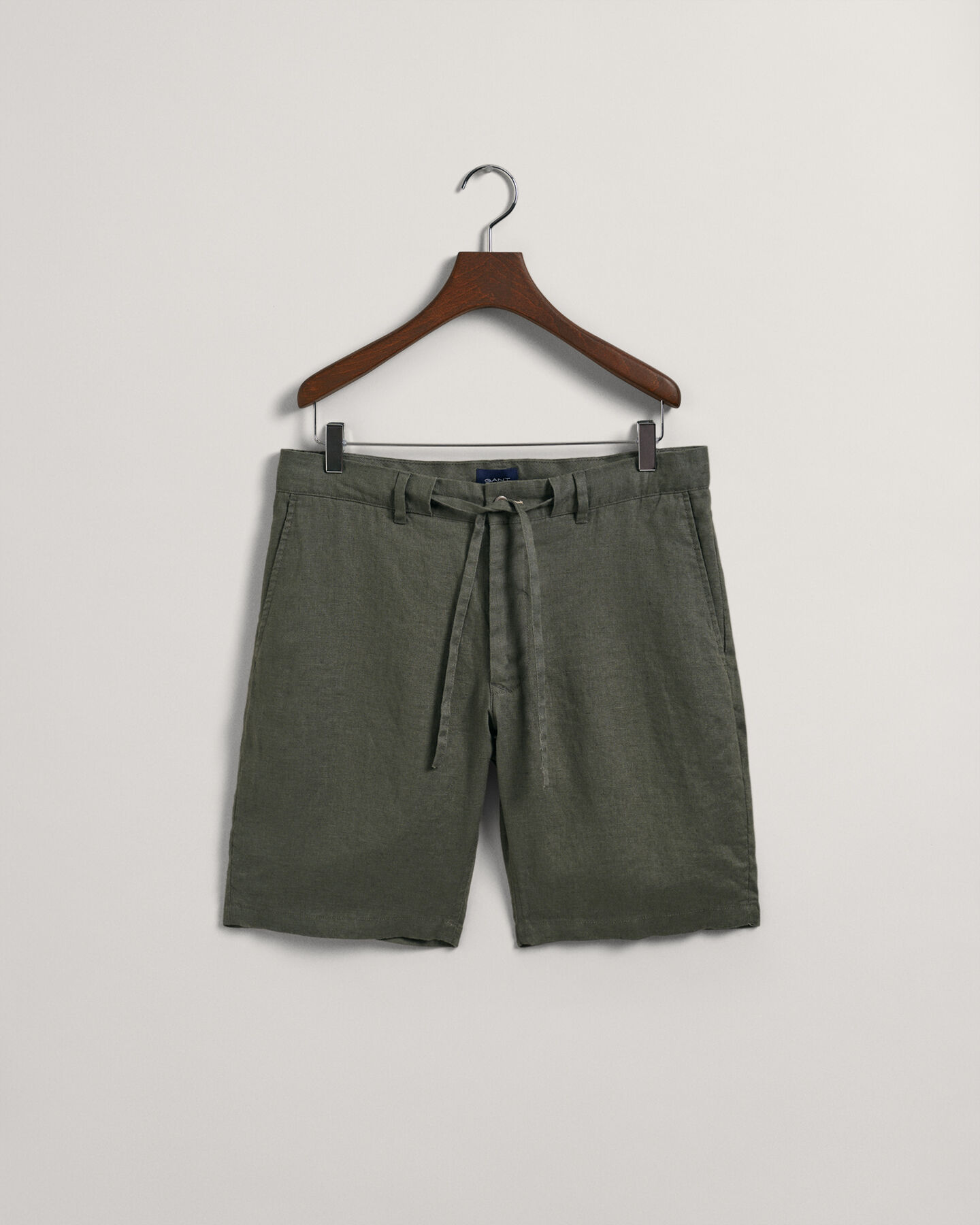 Relaxed Fit Linen Drawstring Shorts