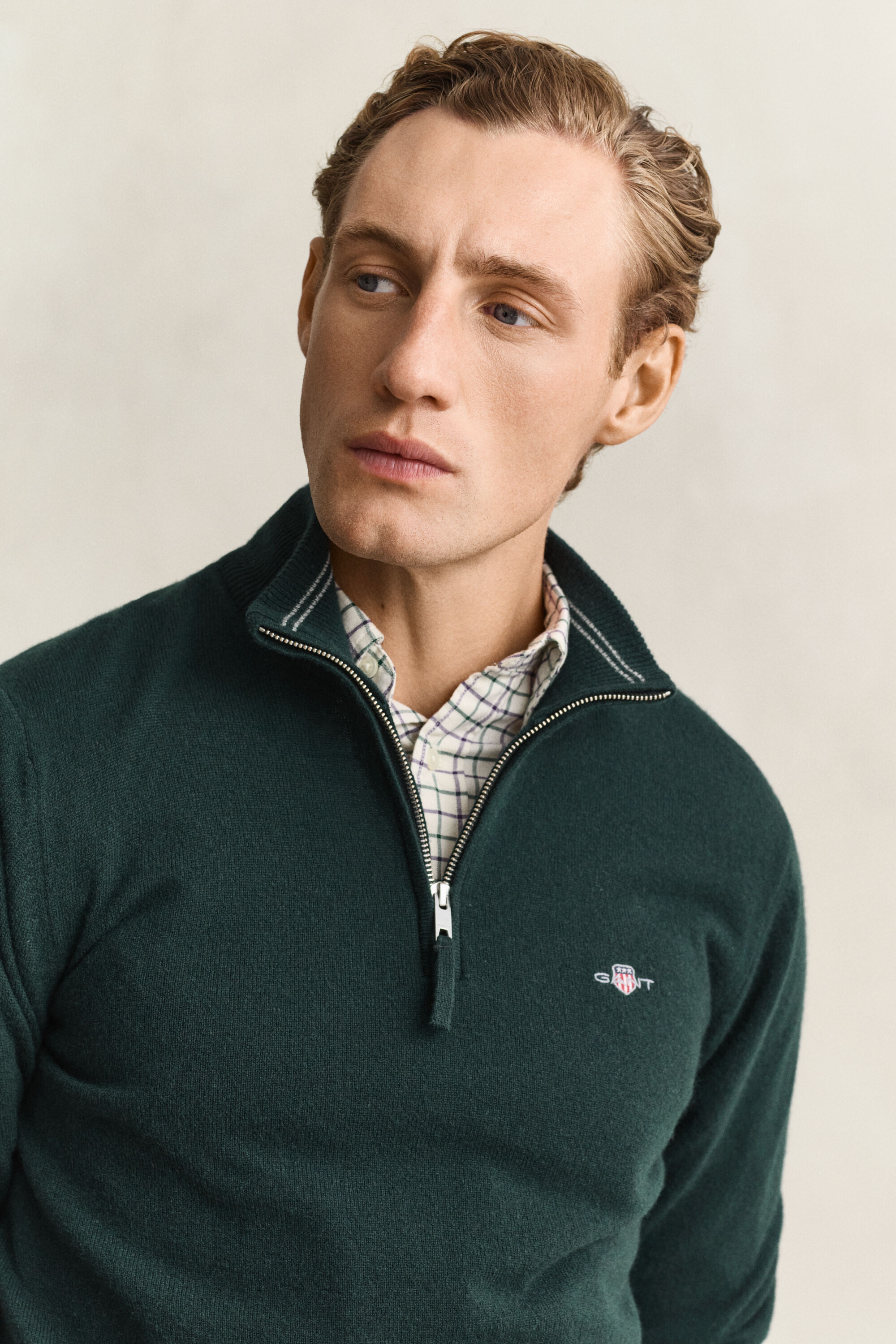 Lambswool Half-Zip Sweater