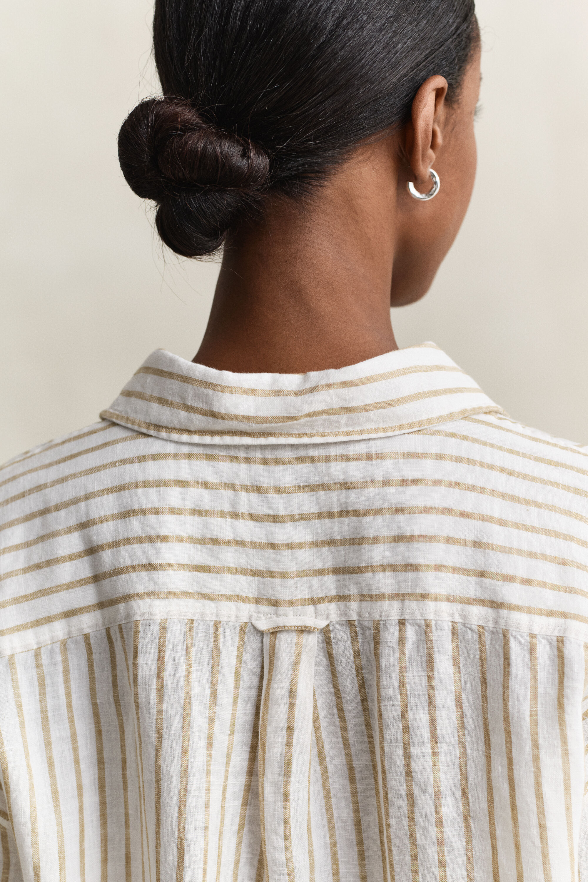 Relaxed Fit Striped Linen Shirt