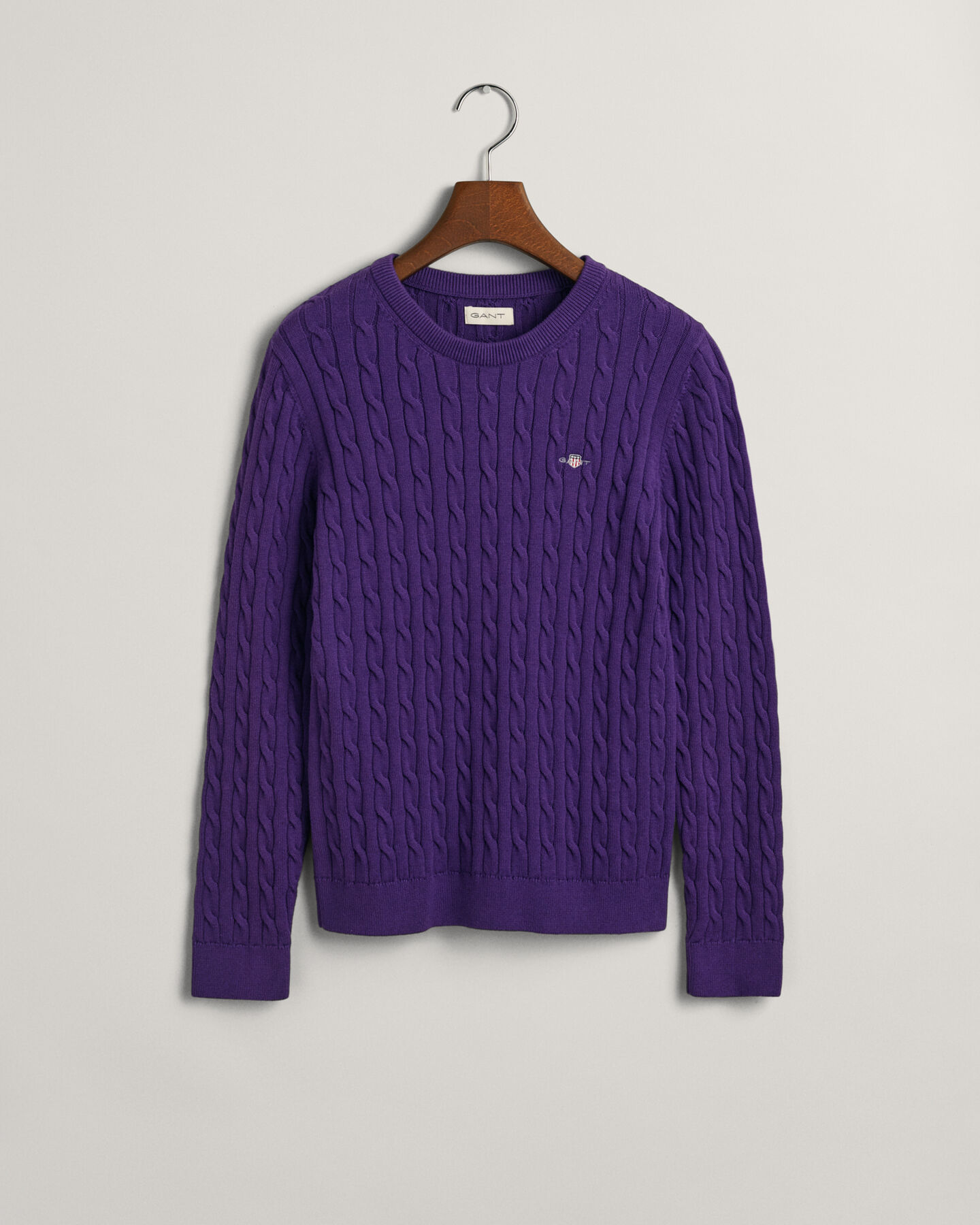 Teen Girls Shield Cotton Cable Knit Sweater