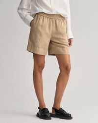 Linen Viscose Pull-On Shorts