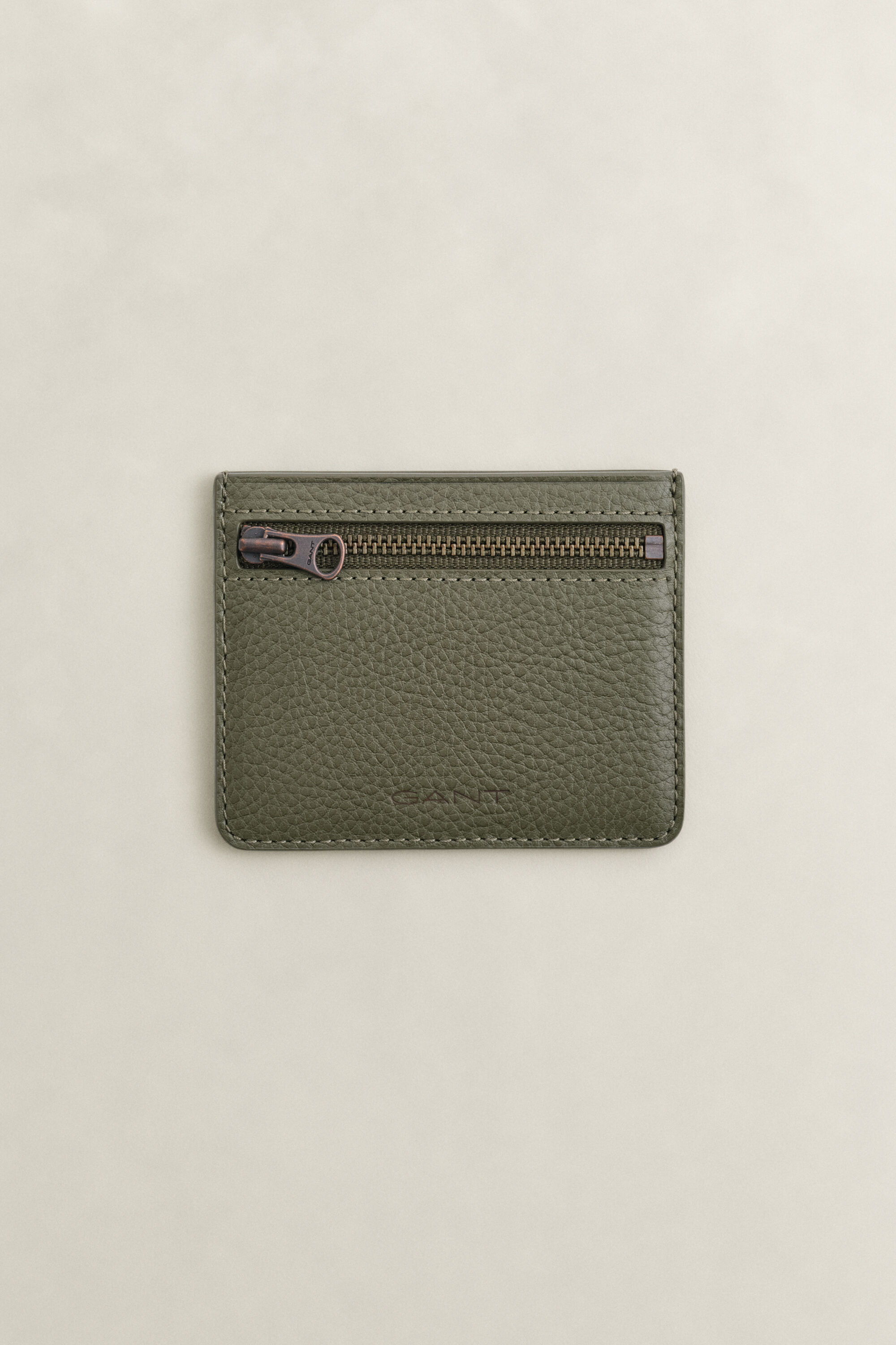 Grained Leather Card Pouch