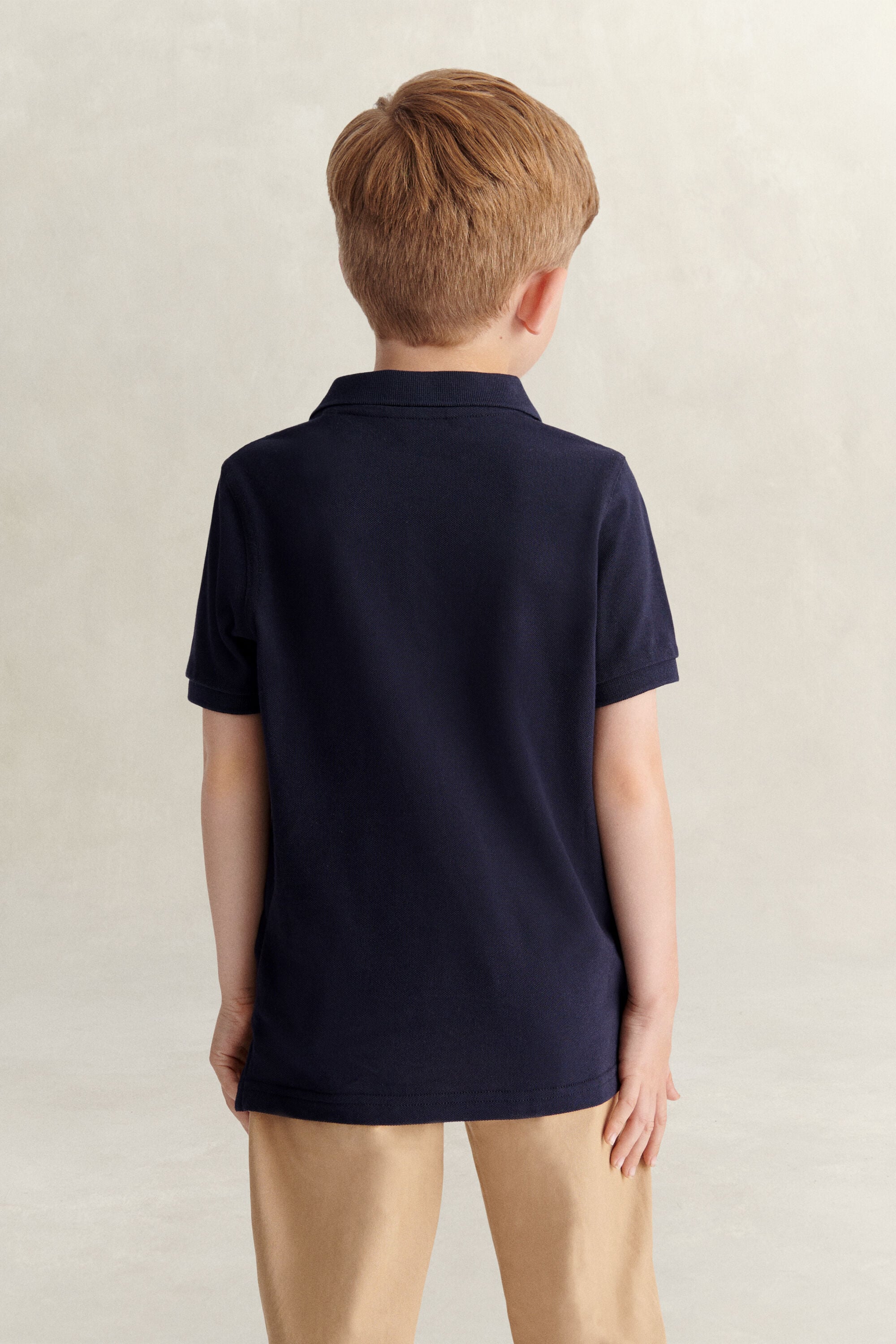 Kids Shield Polo Shirt — EVENING BLUE