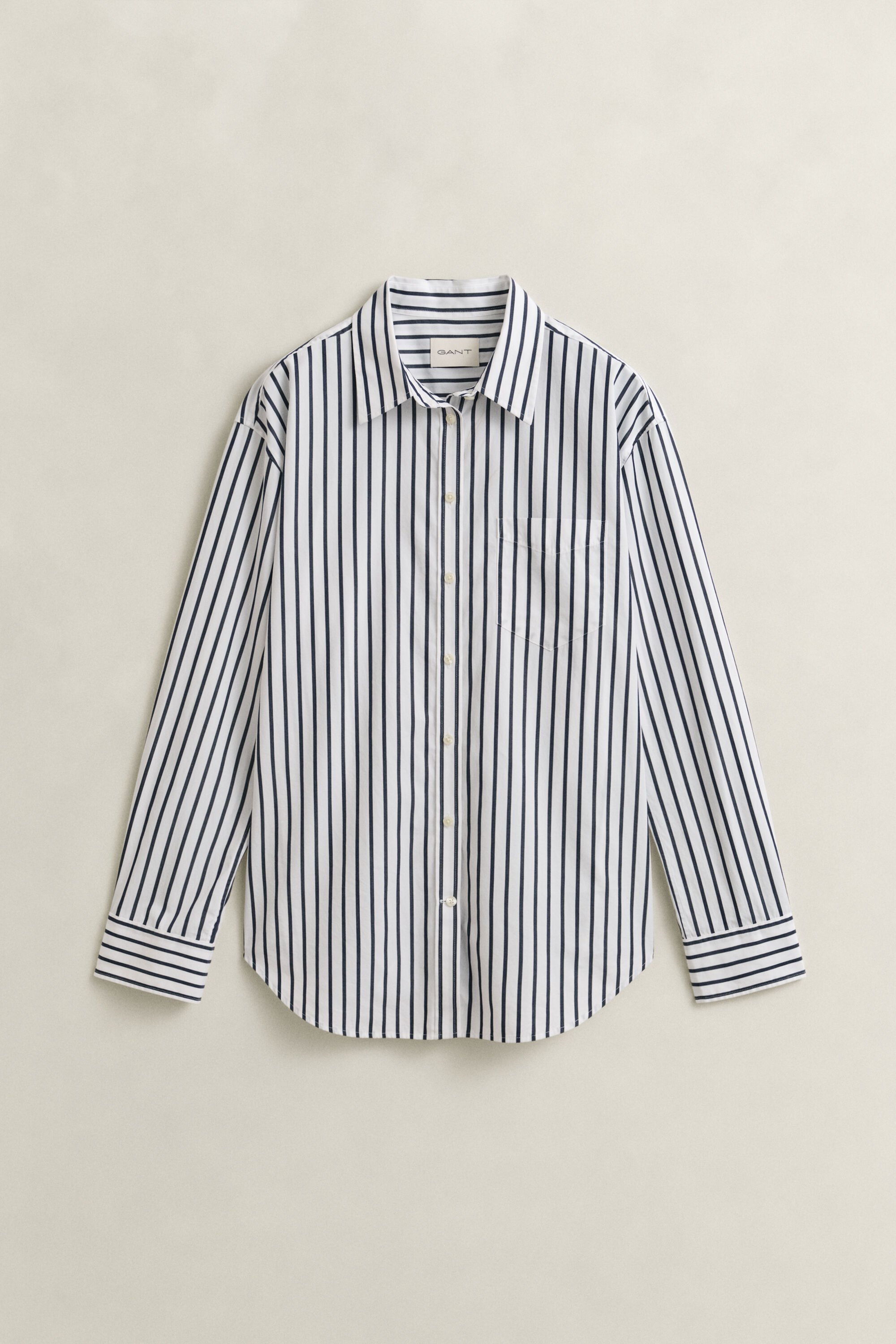 Relaxed Fit Classic Striped Poplin Shirt