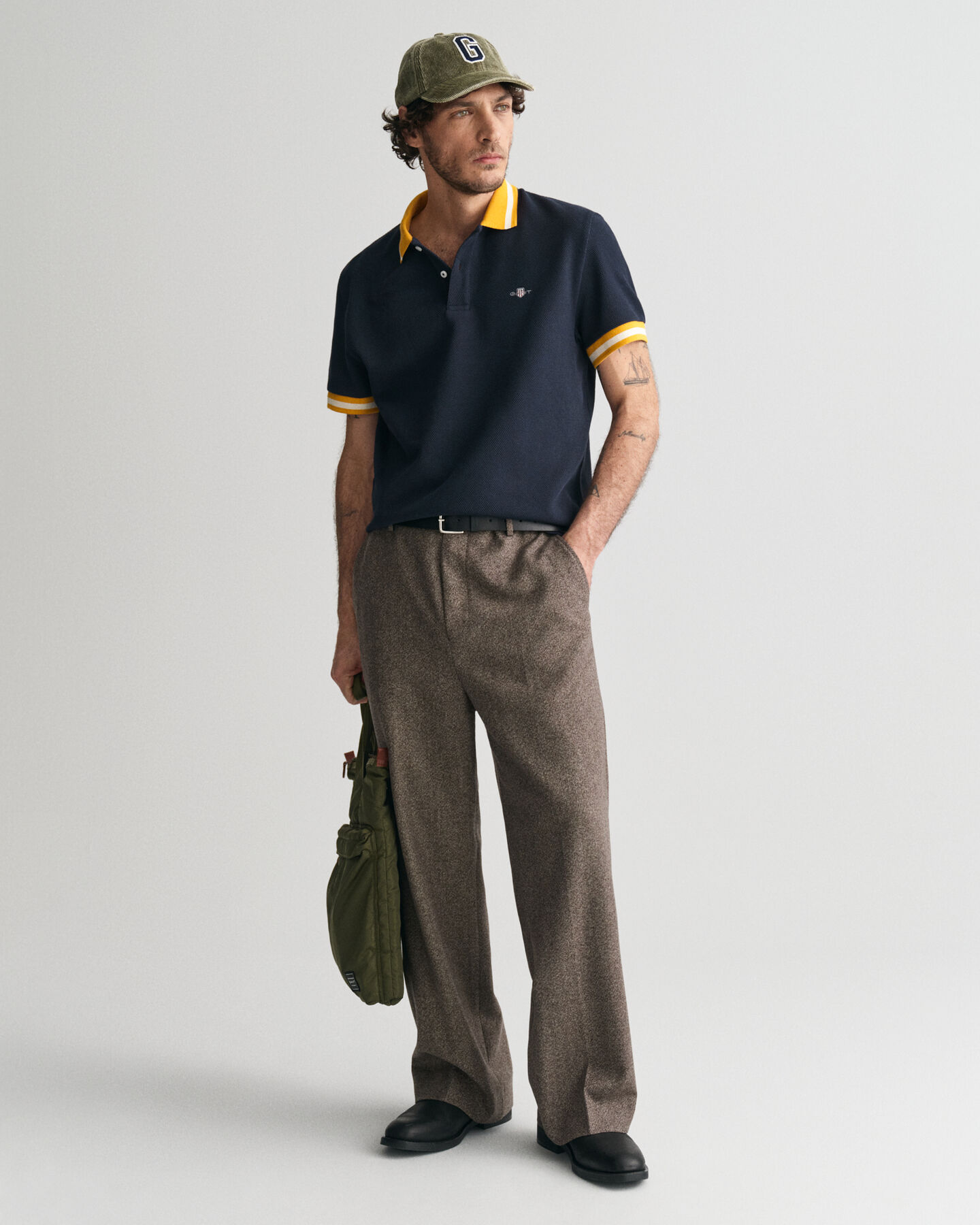Popcorn Textured Piqué Polo Shirt