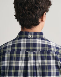 Regular Fit Checked Poplin Short Sleeve Shirt