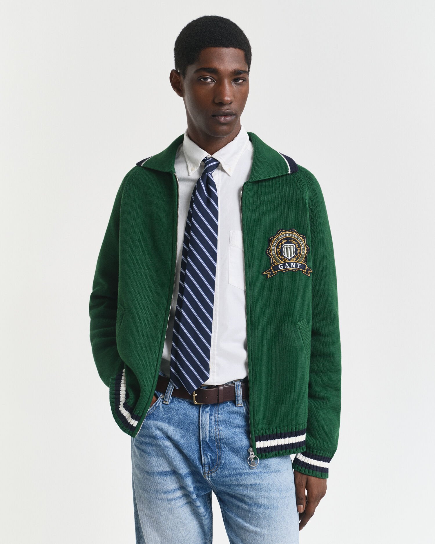 GANT 1949 Graphic Zipped Cardigan