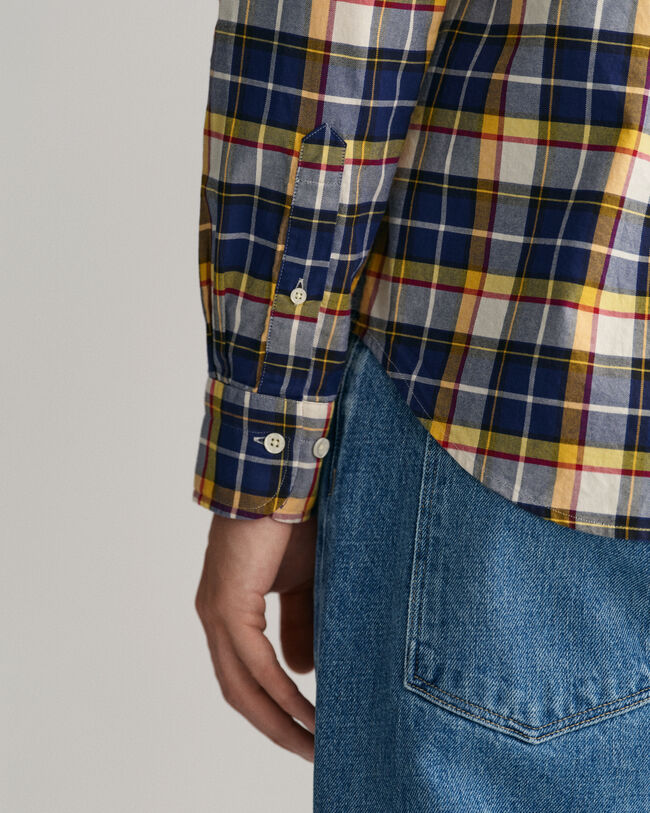 Regular Fit Checked Oxford Shirt