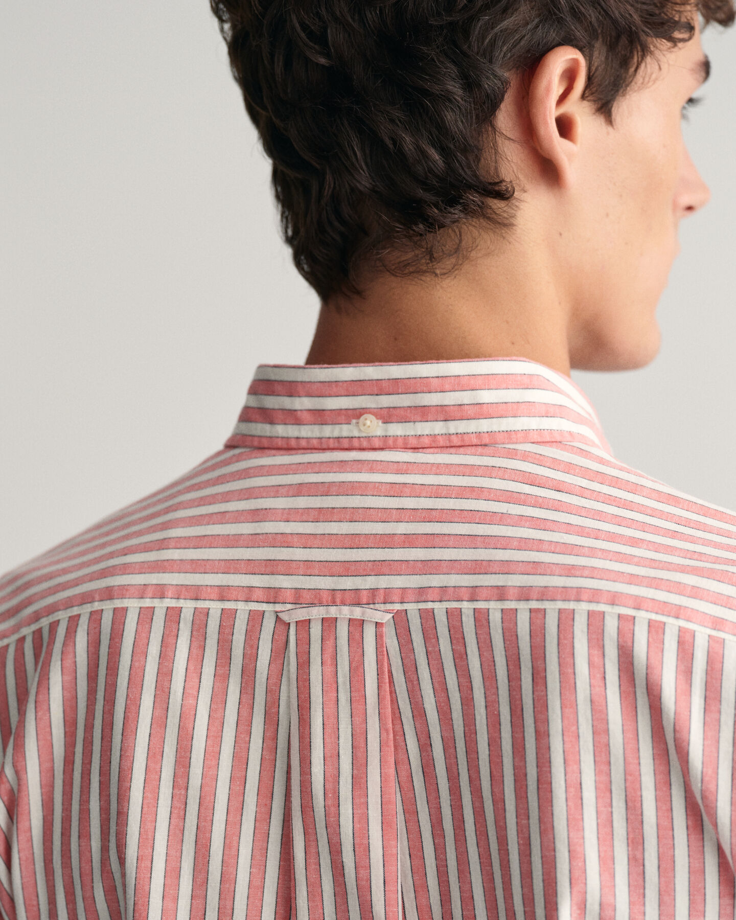 Regular Fit Striped Cotton Linen Shirt