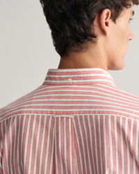 Regular Fit Striped Cotton Linen Shirt