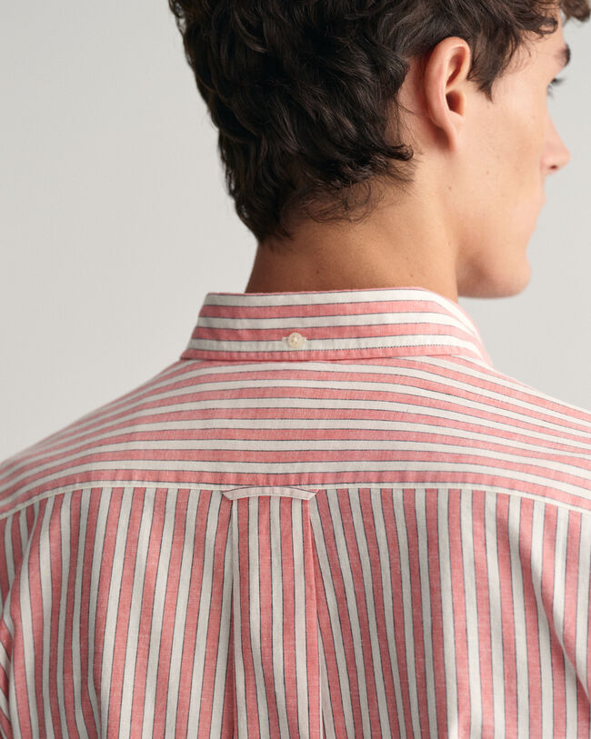 Regular Fit Striped Cotton Linen Shirt