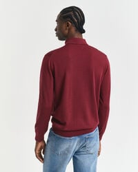 Extra Fine Merino Wool Polo Sweater