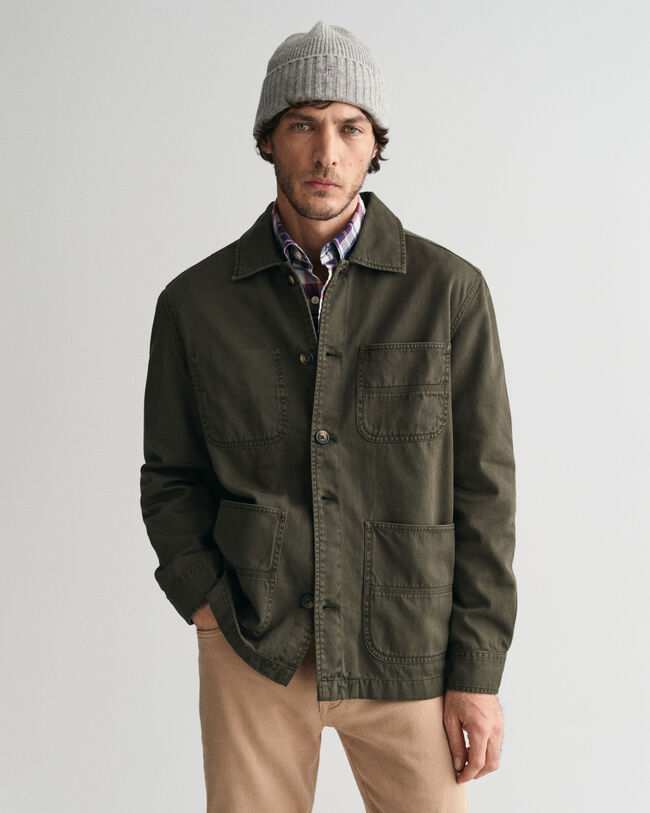 Garment-Dyed Overshirt