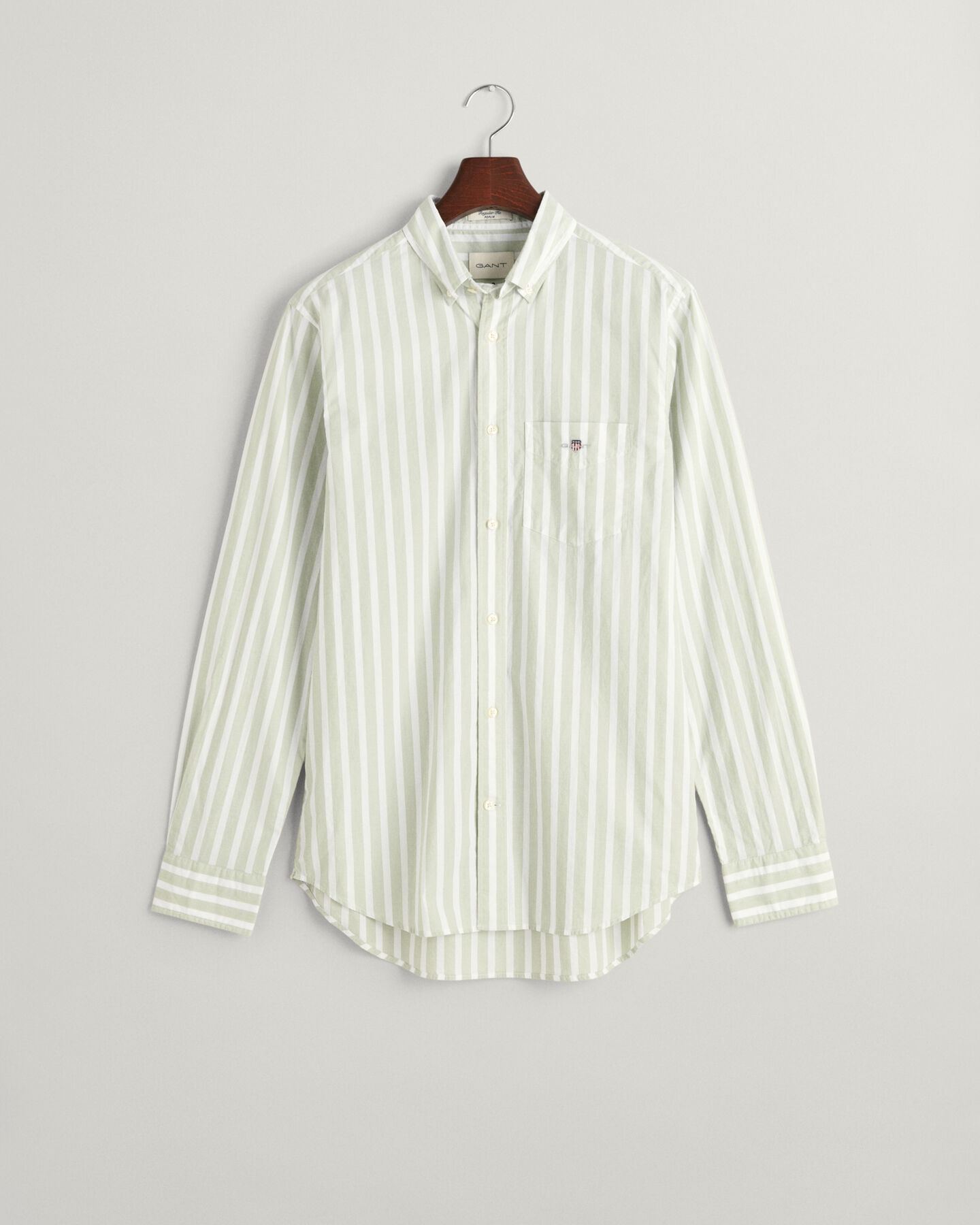 Regular Fit Wide Striped Poplin Shirt