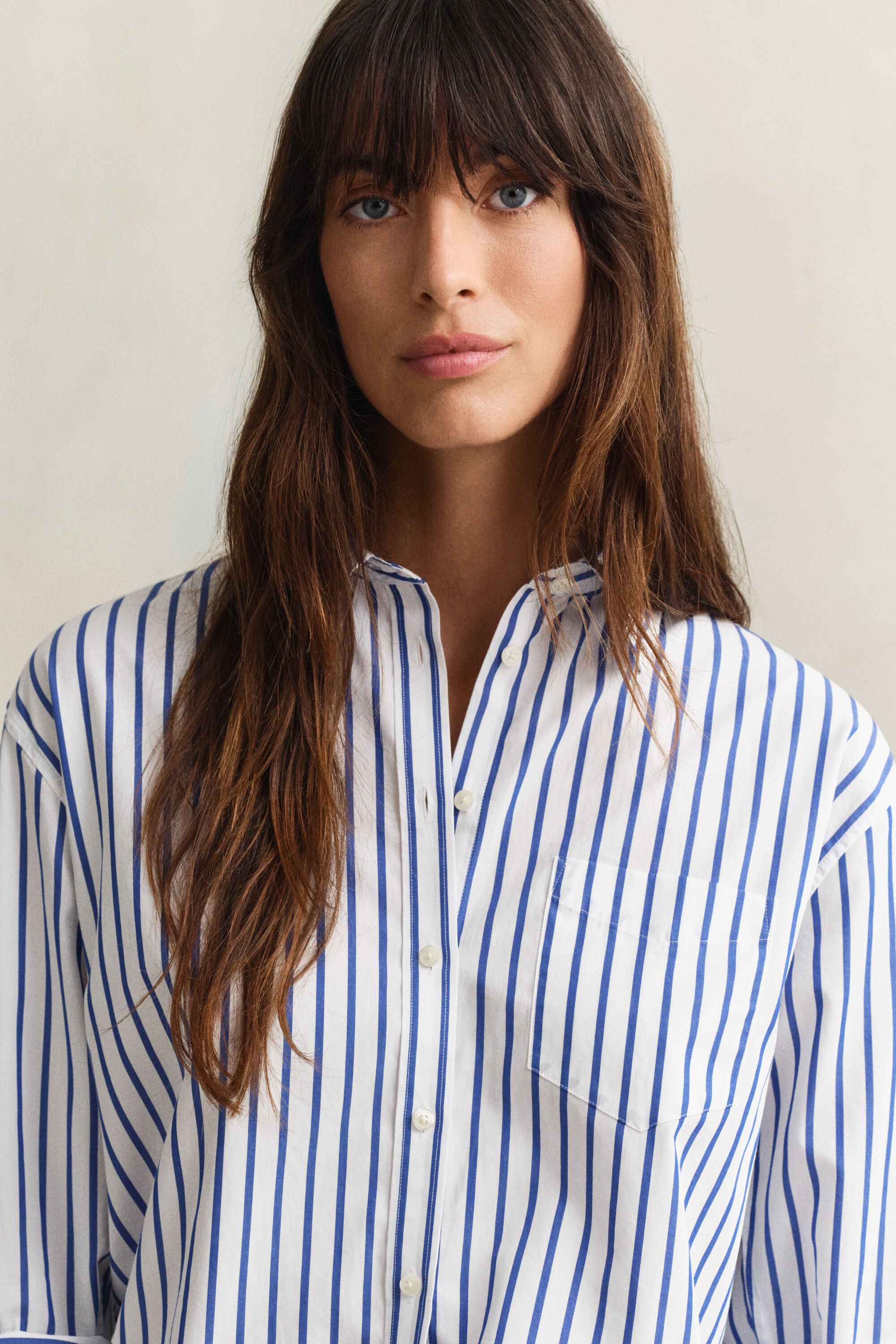 Relaxed Fit Classic Striped Poplin Shirt