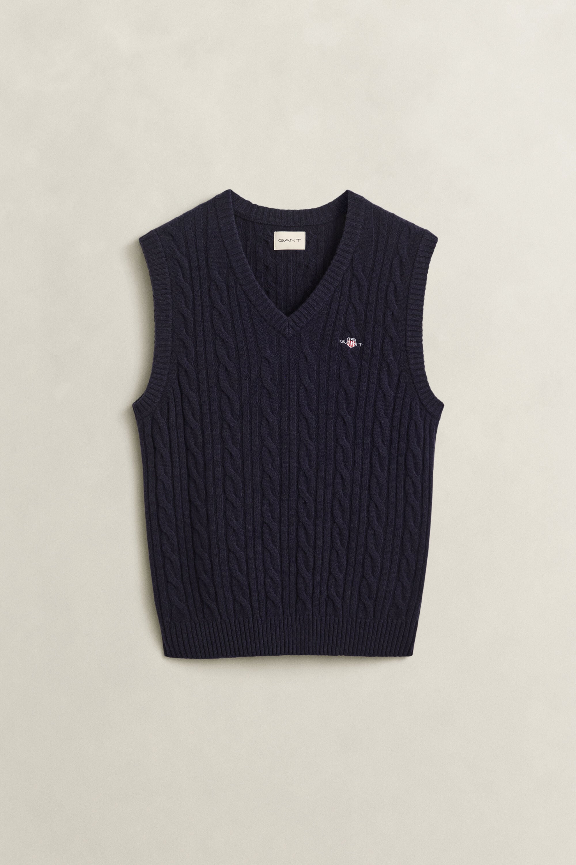 Lambswool Cable Knit Vest