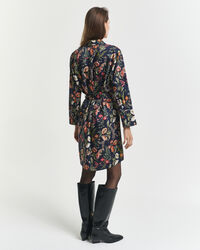 Floral Print Viscose Shirt Dress