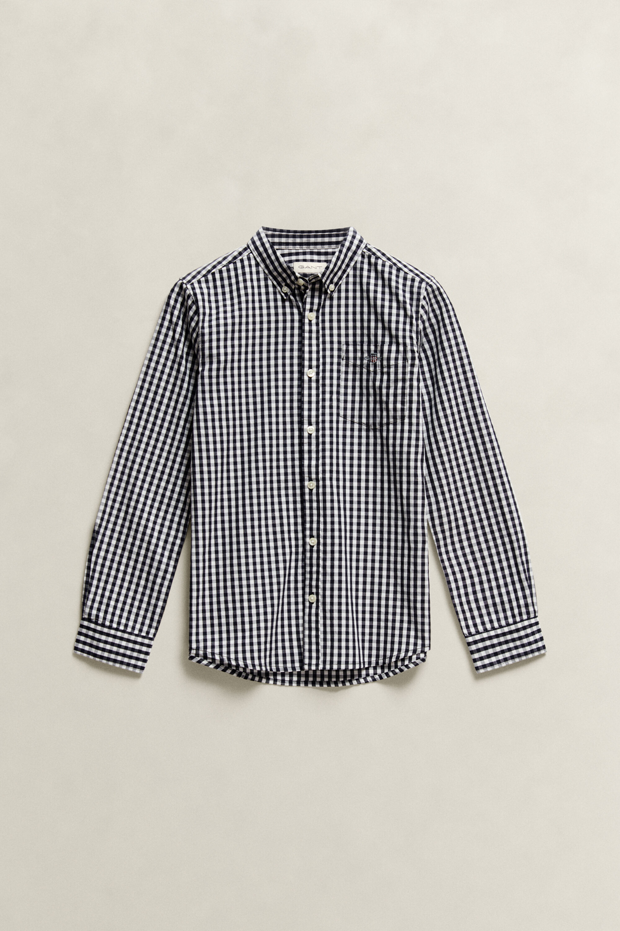 Teen Boys Gingham Poplin Shirt