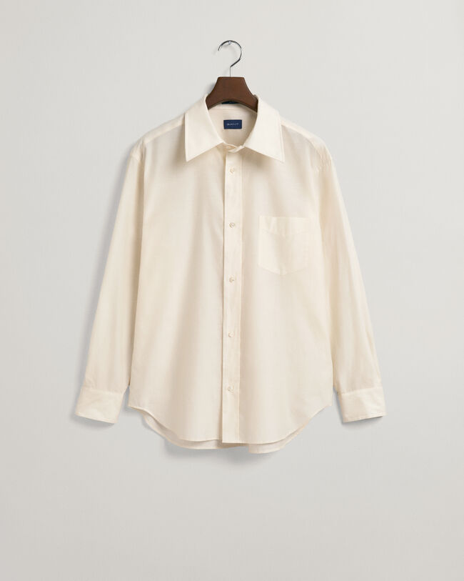 Relaxed Fit Cotton Silk Shirt