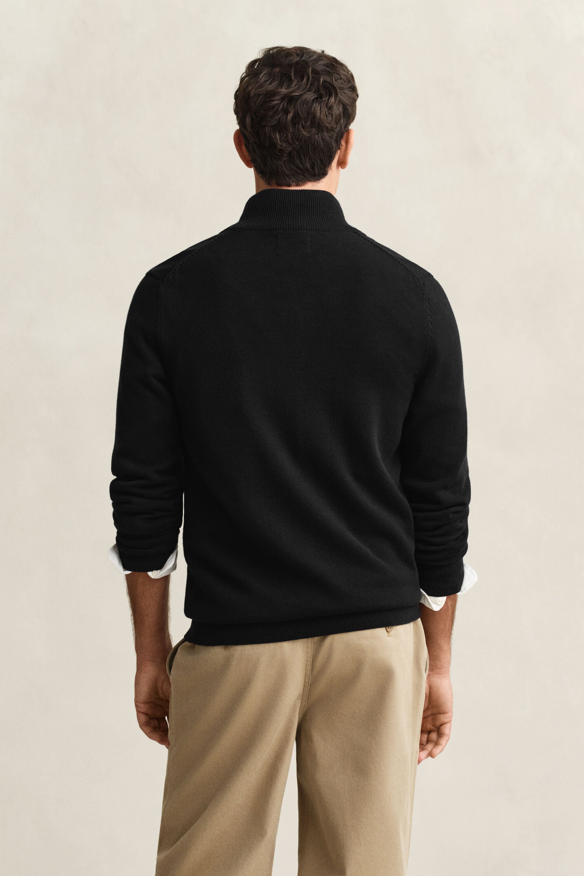 Casual Cotton Zip Cardigan