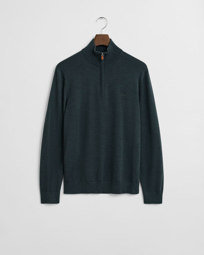 Extra Fine Merino Wool Half-Zip Sweater