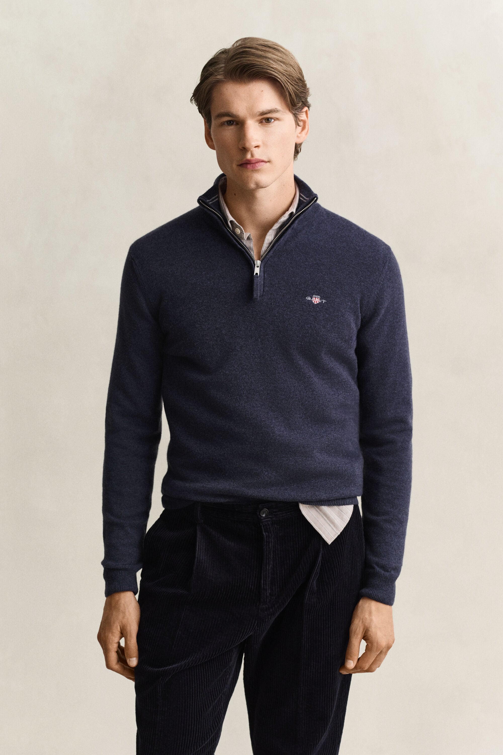 Lambswool Half-Zip Sweater