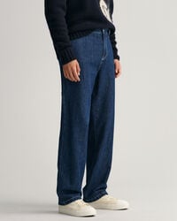 Relaxed Fit Cotton Linen Jeans