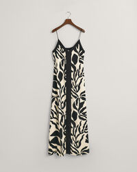 Palm Print Strap Dress