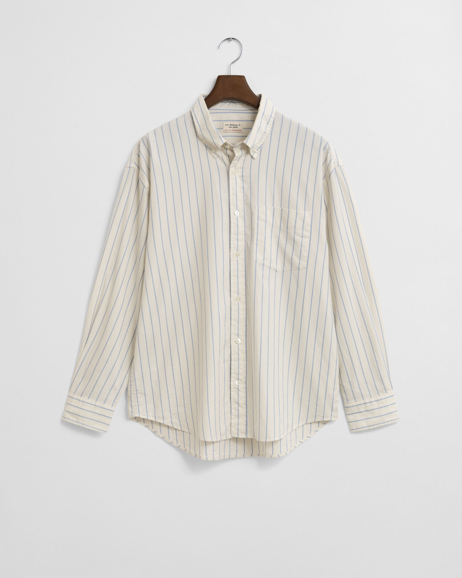 Relaxed Fit Striped Luxury Oxford Shirt