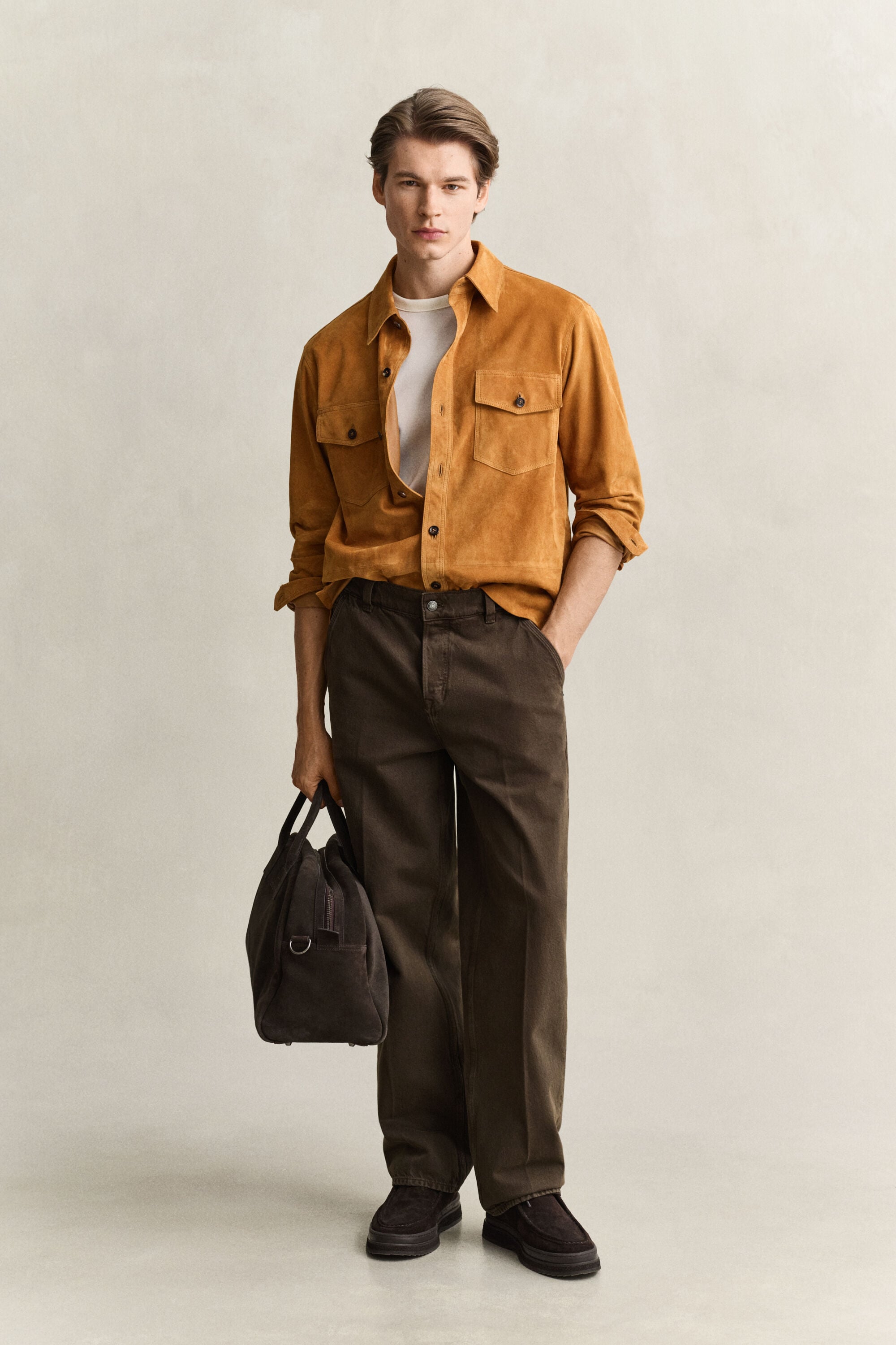 Suede Overshirt