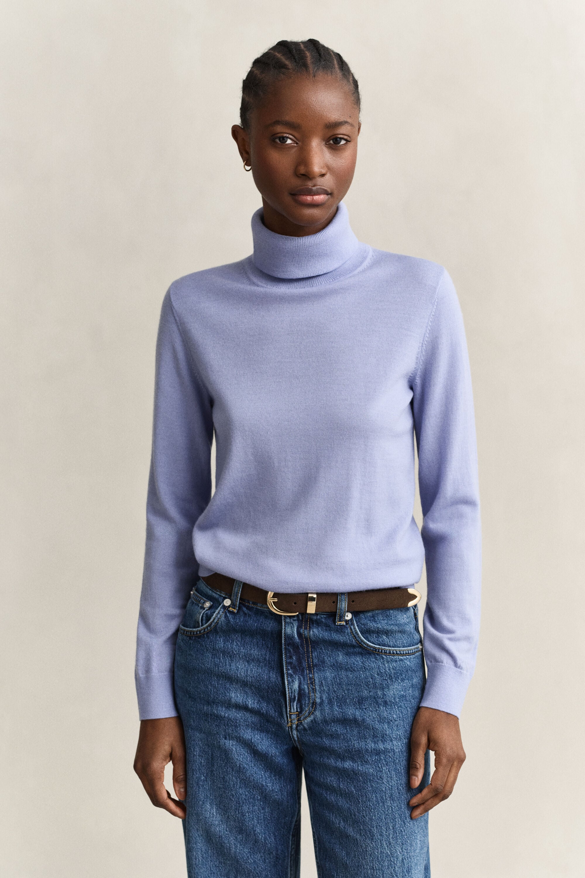 Extra Fine Merino Wool Turtleneck Sweater