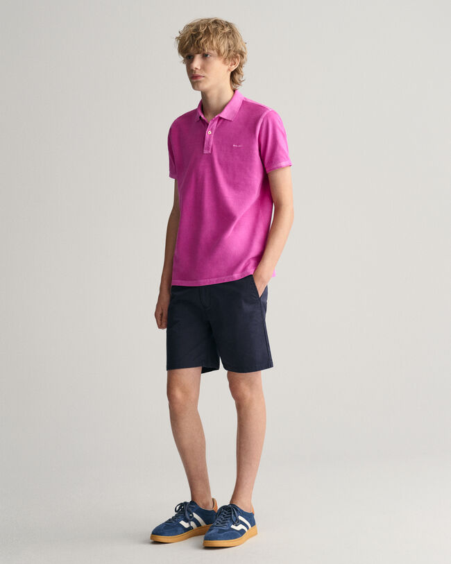 Teens Sunfaded Piqu&eacute; Polo Shirt