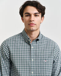 Regular Fit Small Checked Poplin Shirt