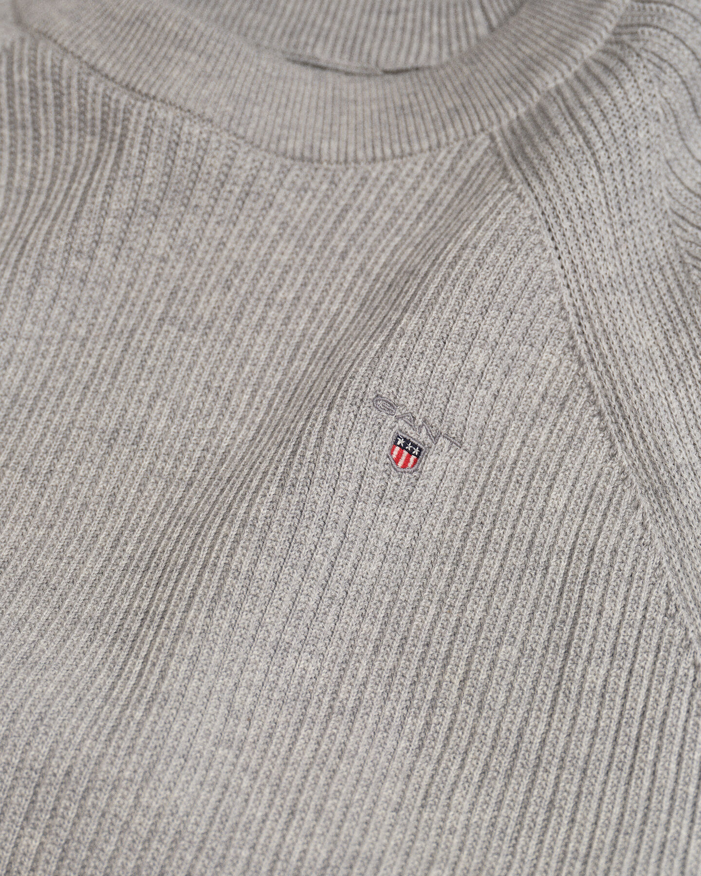 Teens Casual Cotton Ribbed Crew Neck Sweater