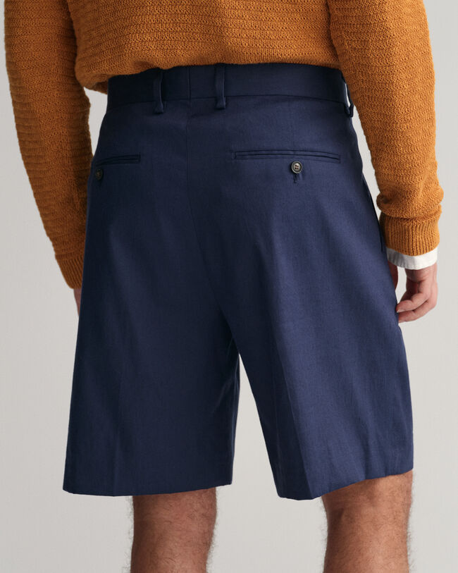 Cotton Linen Suit Shorts