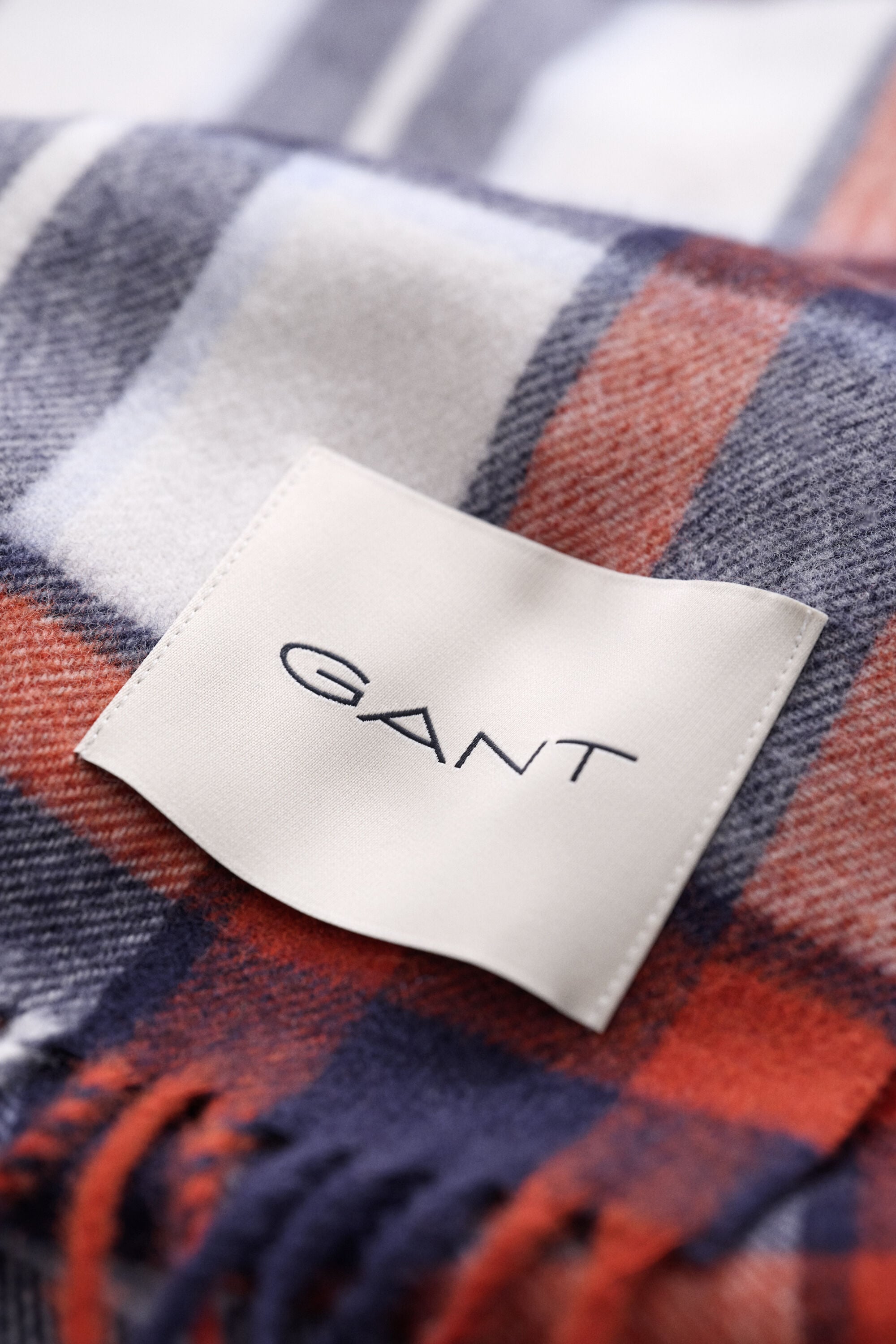 Checked Wool Scarf