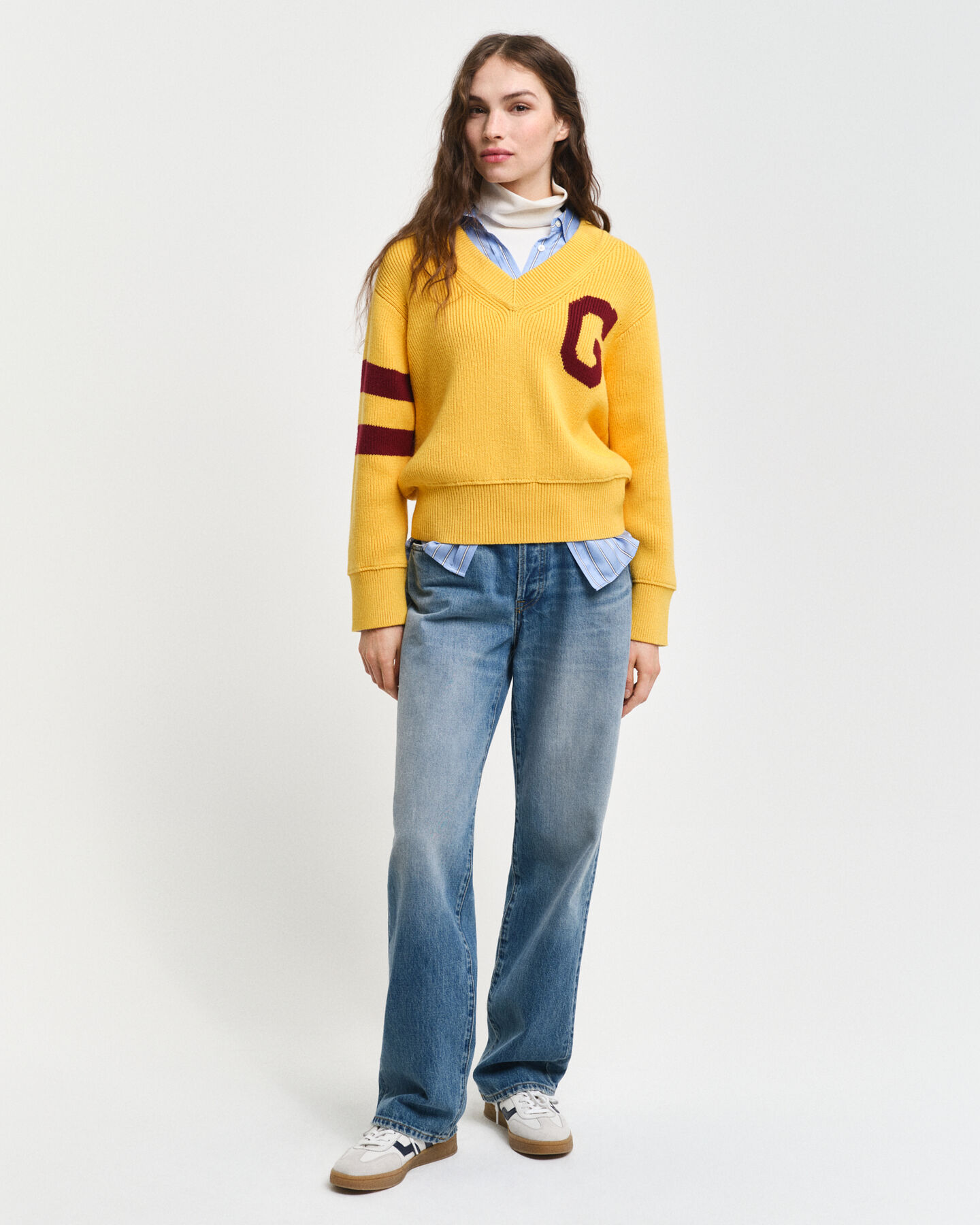 GANT Varsity V-Neck Sweater