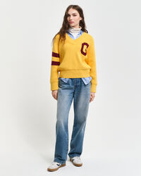 GANT Varsity V-Neck Sweater