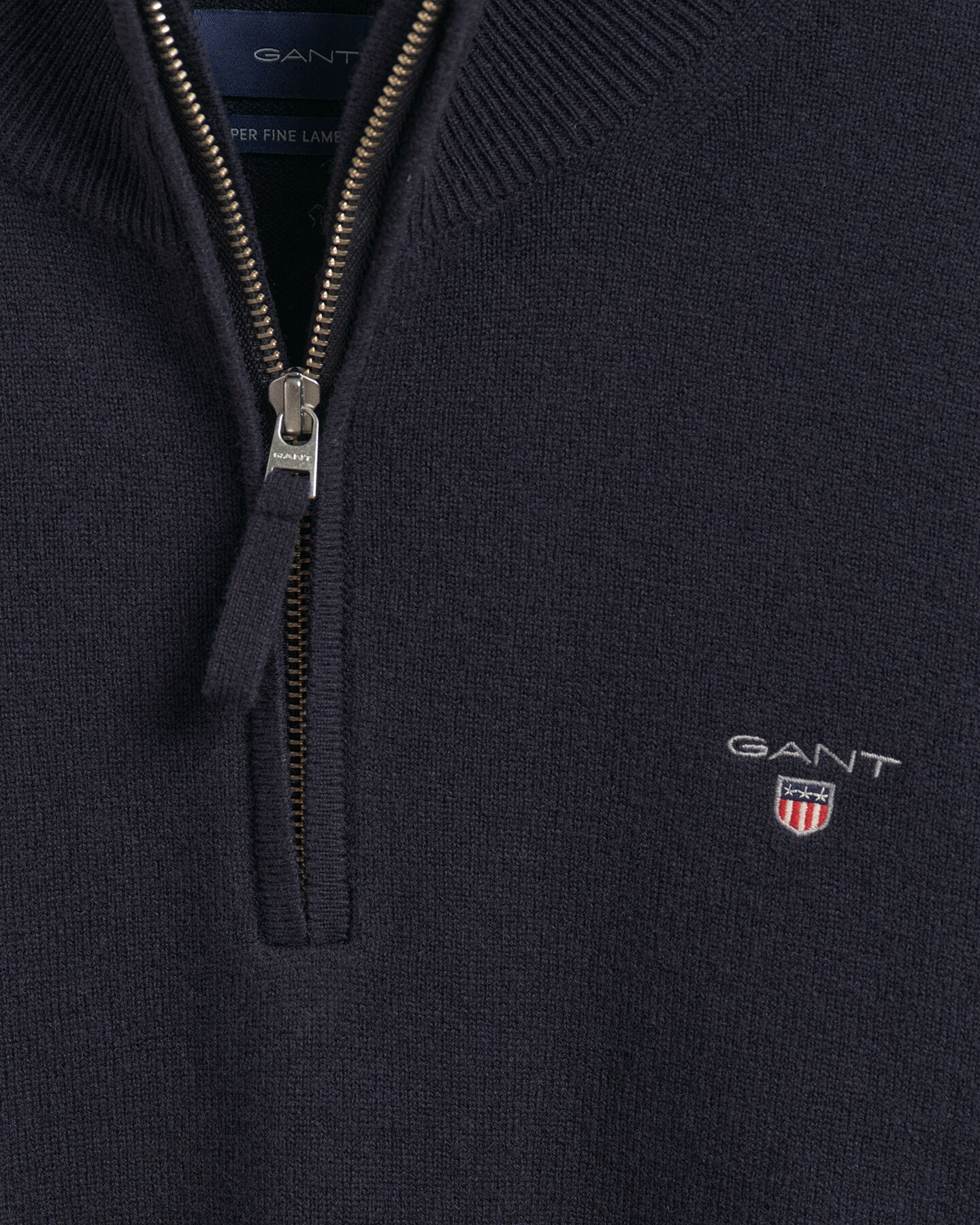 Super Fine Lambswool Half-Zip Sweater