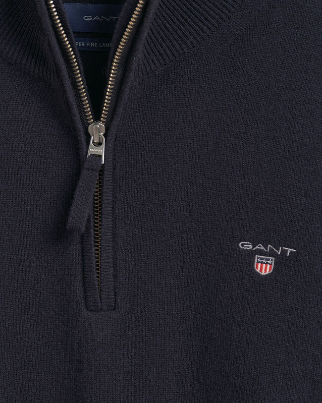Super Fine Lambswool Half-Zip Sweater