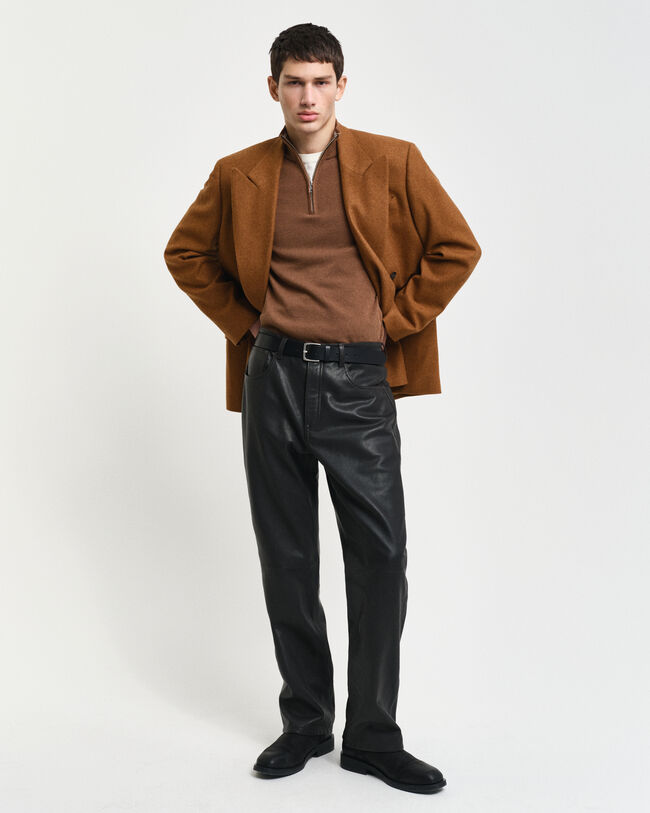 5-Pocket Leather Jeans